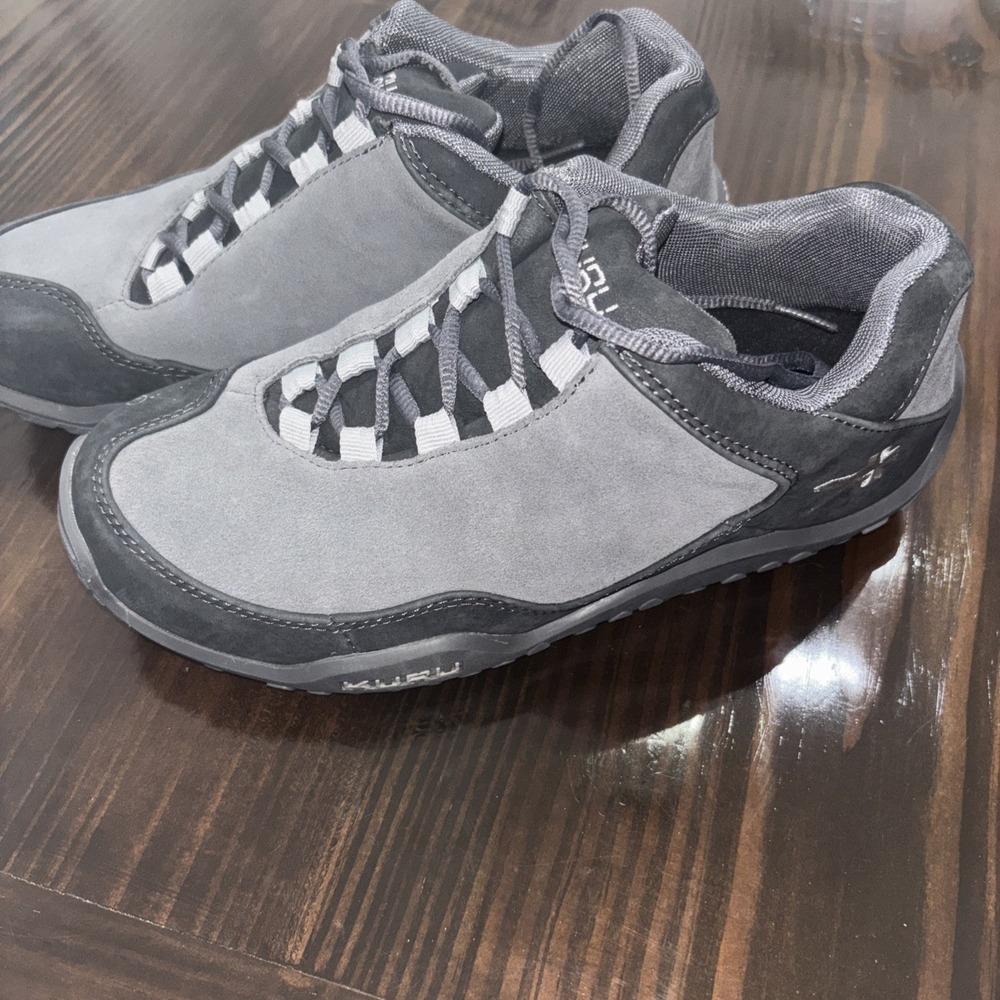 KURU Chicane Suede Leather Trail Hiking Shoe Dark Gray Men's 8 Wide Scrambling